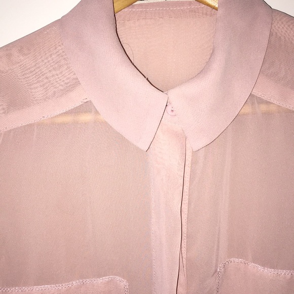 Sheer Button Down Shirt - Picture 3 of 8